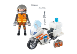 Playmobil 70051 - Spoedarts op de motor