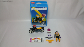 Playmobil 3044 - Motocrosser, 2ehands met doos