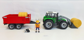 Playmobil 6130 - Tractor met aanhangwagen, 2ehands