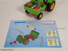 Playmobil 3074 - Oogst Tractor, gebruikt