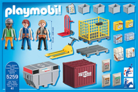 Playmobil 5259 - Cargoteam met lading