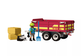 Playmobil 72166 - Tractoraanhanger met hooibalen