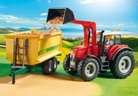 Playmobil 70131 - Grote tractor met aanhangwagen