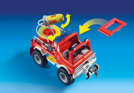 Playmobil 9466 - Brandweer terreinwagen met waterkanon, licht & geluid