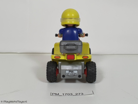 Playmobil 4425 - Gele Race quad met pullbackmotor, 2ehands