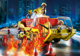 Playmobil 70557 - Promopak Brandweerwagen met licht & geluid & Jeep