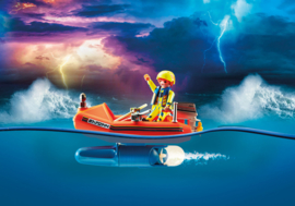 Playmobil 70144 - Kitesurfer redding met speedboot