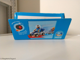 Playmobil 3655 - Politiequad met pullbackmotor, 2ehands.