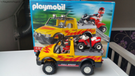 Playmobil 4228 - Pickup met quad, 2ehands met doos