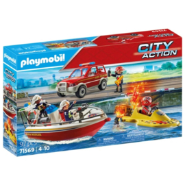 Playmobil 71569 - Brandweer blusactie op het water