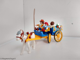 Playmobil 3117 - Familie met paard & buggy, gebruikt