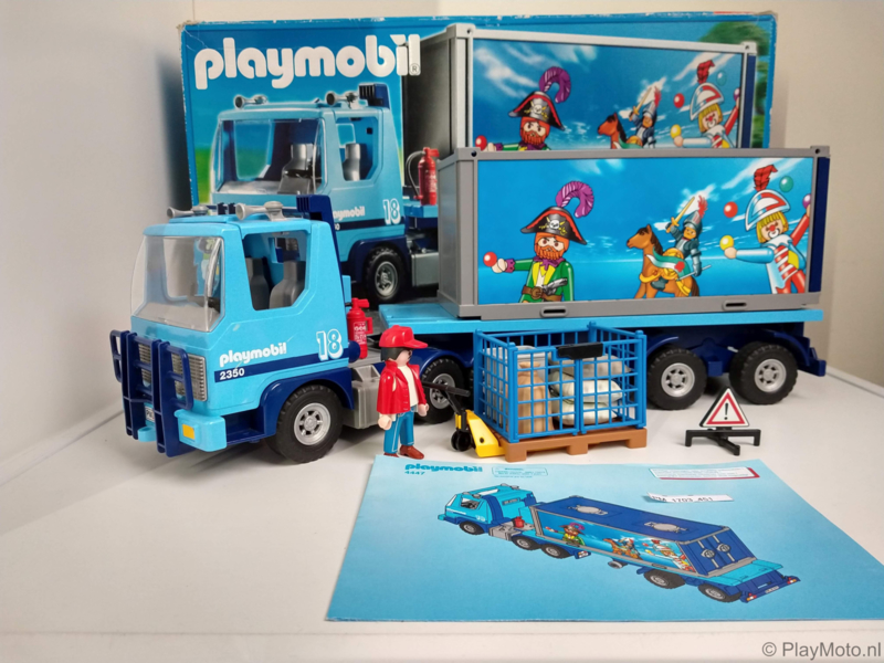 straal keuken metaal Playmobil 4447 | Container vrachtwagen | PlayMoto Toys