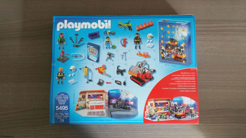 Beschrijving openbaar R Playmobil 5495|Kerst|Adventskalender|Brandweer