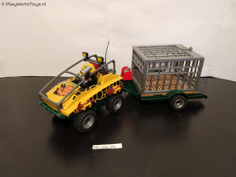 Playmobil 4175 - Amfibisch voertuig met Deinonychus,  2ehands