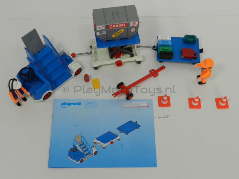 Playmobil 4315|vliegtuig|vliegveld|service|trap
