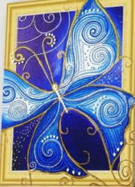 Speciale Painting Vlinder met nepkader 40 x 50 cm