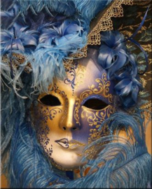 Full Diamond Painting Venetiaanse masker 30 x 40 cm