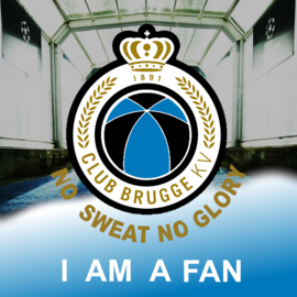 Full Diamond Painting Club Brugge I am a fan 40 x 40