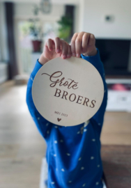 Houten Bord | Ik word grote broer (groot)