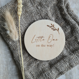 Houten Bordje | Little One - on the way!