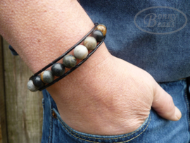 Armband met leer BOHO H036