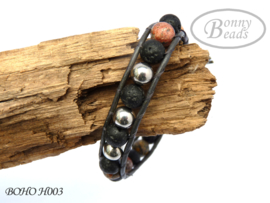 Armband met leer BOHO H003