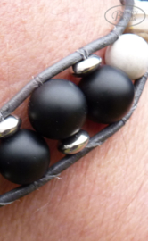 Armband met leer BOHO H035