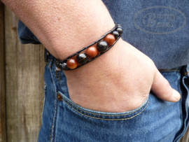 Armband met leer BOHO H029