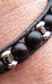 Armband met leer BOHO H001