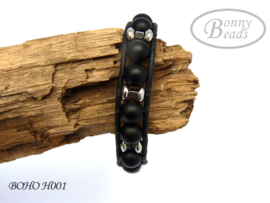 Armband met leer BOHO H001