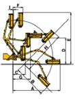 GEO Zware Armmaaier met klepelbak 125cm.