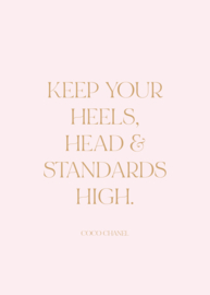 Poster 50 x 70 cm | Keep Your HEELS High 