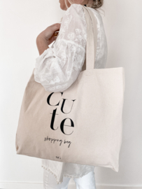 Katoenen Tas | CUTE  shopping bag per 6 stuks
