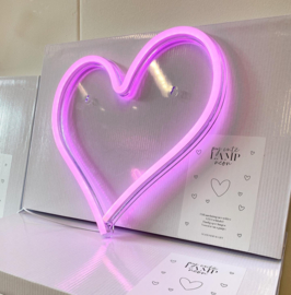Led Lamp | Just a pink heart per 3 stuks