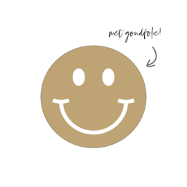 500 stickers | Smiley  Goud