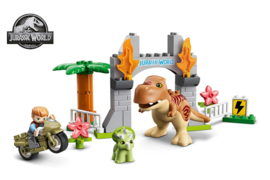 Lego Duplo T. rex en Triceratops dinosaurus ontsnapping 10939