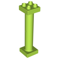 Lego duplo Pilaar - Paal 2x2x6 lime rond met open achterkant 57888
