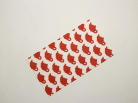 Lego Duplo dekentje handdoek 3x6 met rode theepotten duptowel01pb04