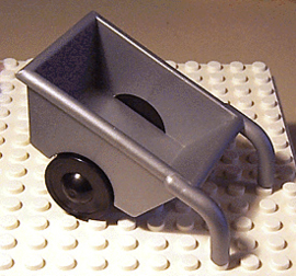 Lego Duplo kruiwagen grijs zilver 2292c02