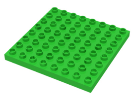 Duplo bouwplaat 8x8 licht groen