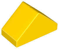 Duplo blokken 4x2 schuin aflopend geel 29303 nieuw