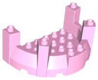 Lego Duplo onderdeel kasteel toren top 52027 licht roze