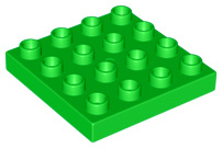 Lego Duplo bouwplaat 4x4  licht groen