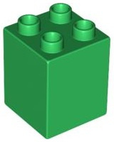 Duplo blokken : 2x2x2 groen 31110