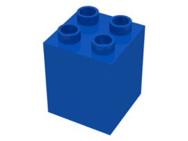 Lego Duplo blokken : 2x2x2 blauw 31110