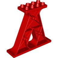 Lego Duplo ondersteuning voor brug of kraan 4539 rood