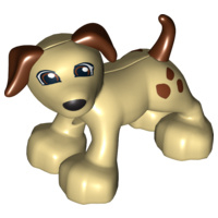 Lego Duplo dieren : hondje met bruine stippen