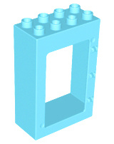 Lego Duplo Deur frame midden azure