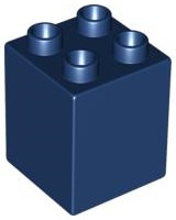 Duplo blokken  2x2x2 donker blauw