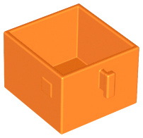 Lade voor kastje donker oranje  4981